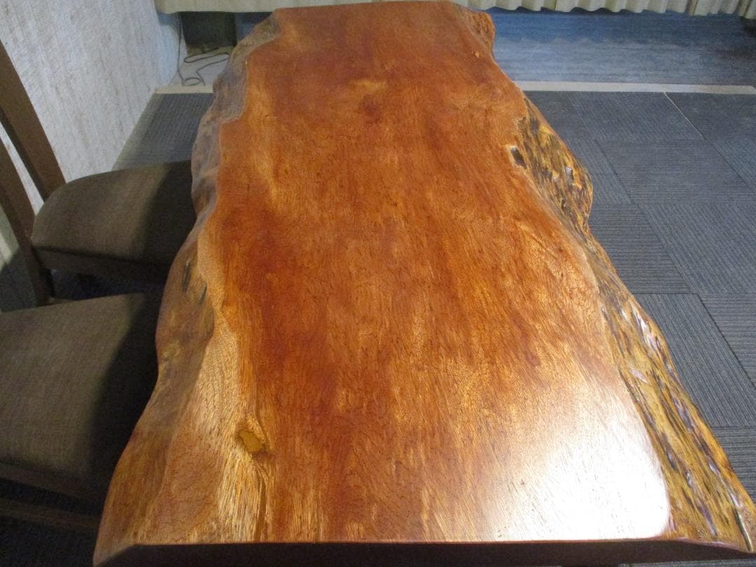 ＃1621■　アフリカンチェリー　テーブル　ローテーブル　ダイニング　一枚板