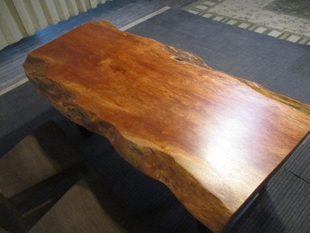 ＃1621■　アフリカンチェリー　テーブル　ローテーブル　ダイニング　一枚板