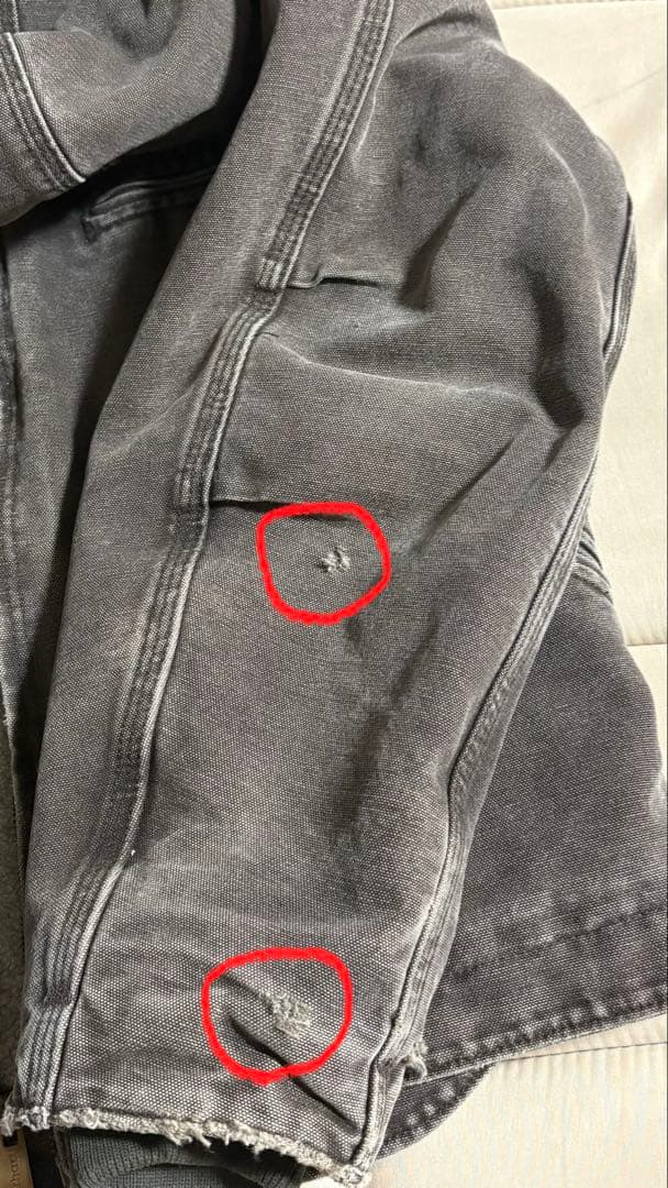 購*ル様 Carhartt フード付きジャケット グレー