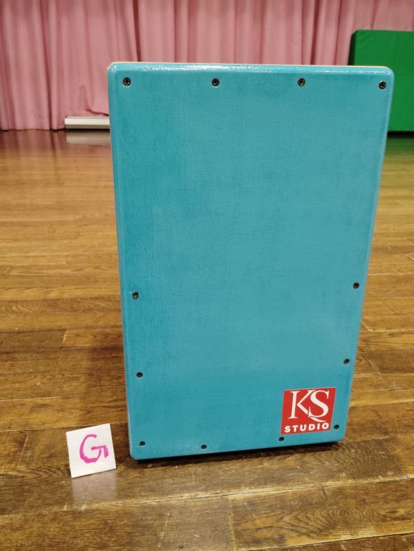 KS STUDIO カホン 青色 巾着型ケース付き