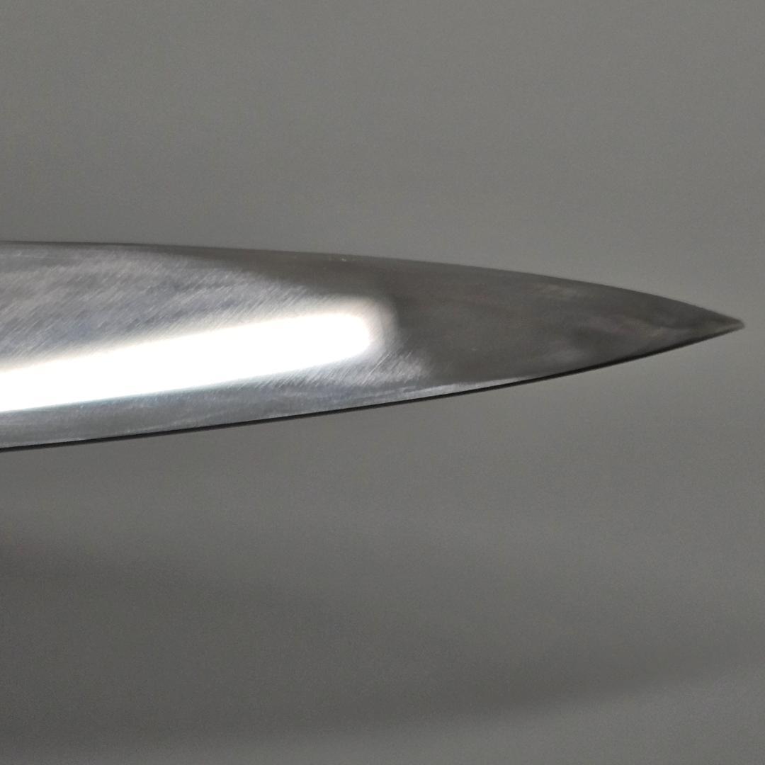 【希少】重房作 柳刃包丁 尺 鍛地/美しい刃文・鞘付木箱