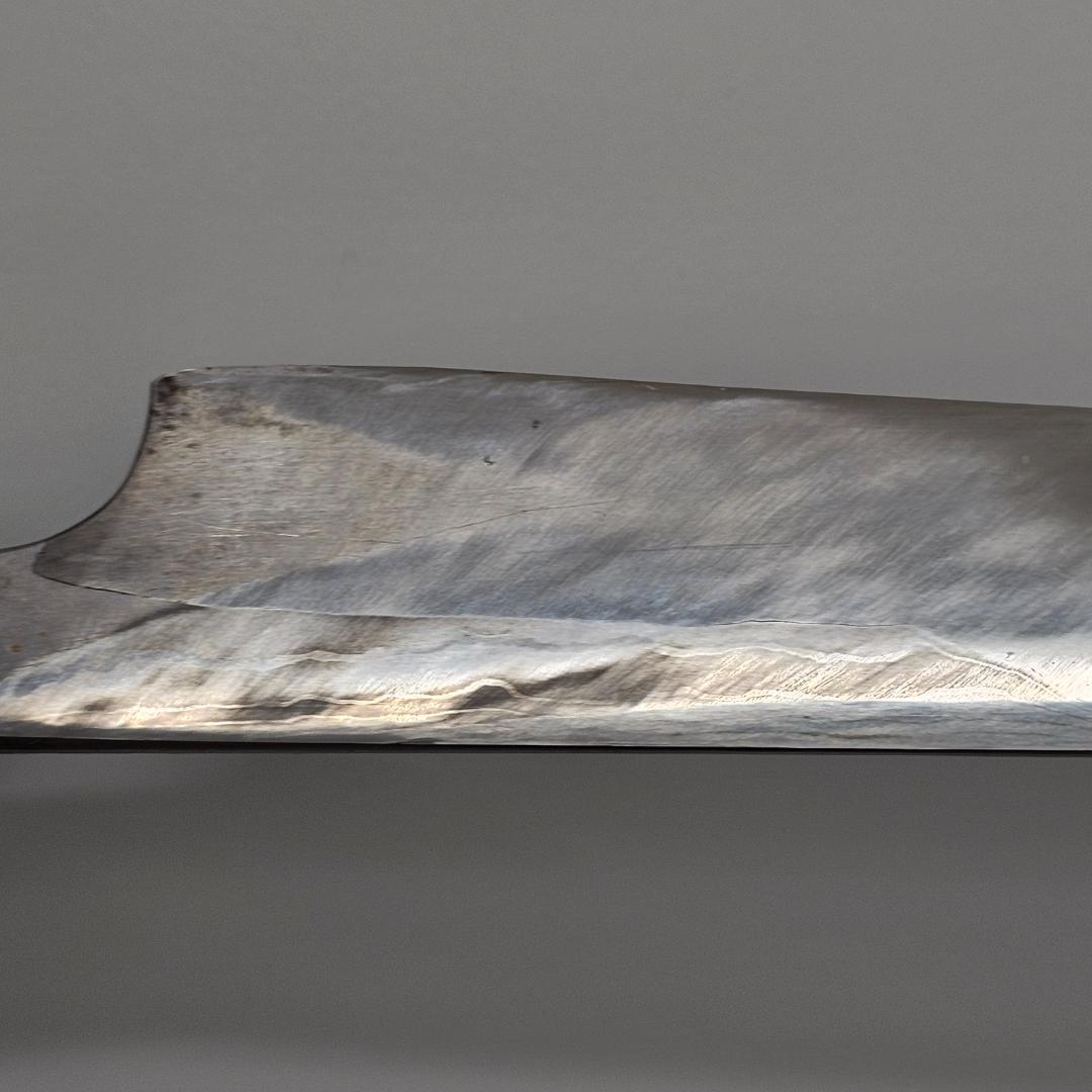 【希少】重房作 柳刃包丁 尺 鍛地/美しい刃文・鞘付木箱