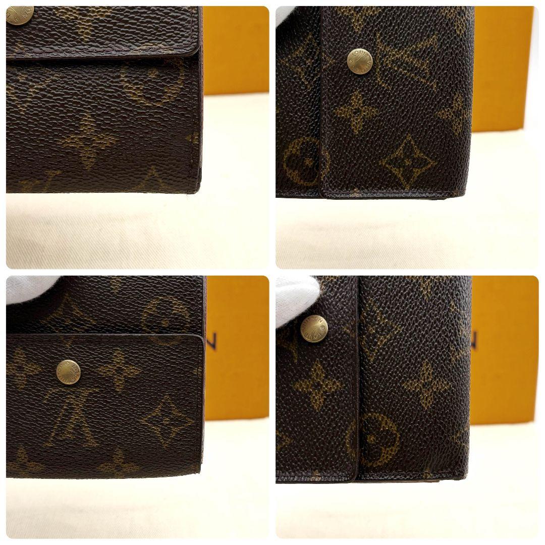 【美品】ルイヴィトン ポルト モネビエ カルトクレディ Wホック 三つ折り財布