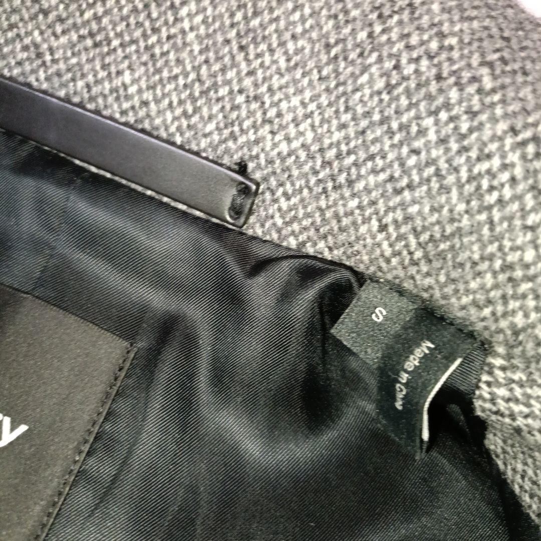 現行タグ■Theory スタンドカラー ロングコート　グレー