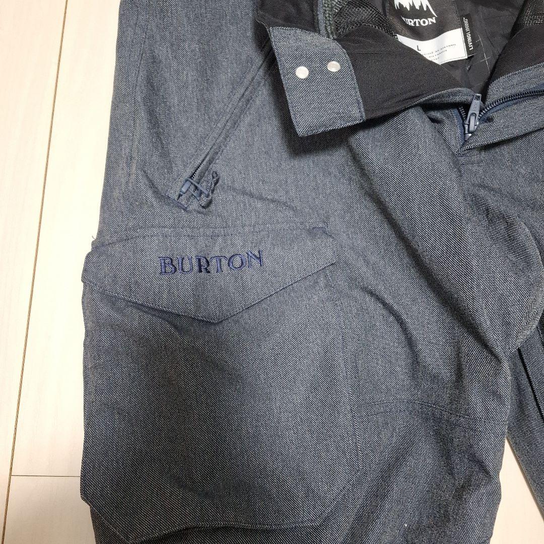 BURTON スノーボードウェア Lサイズ オレンジ、イエロー/グレー、デニム