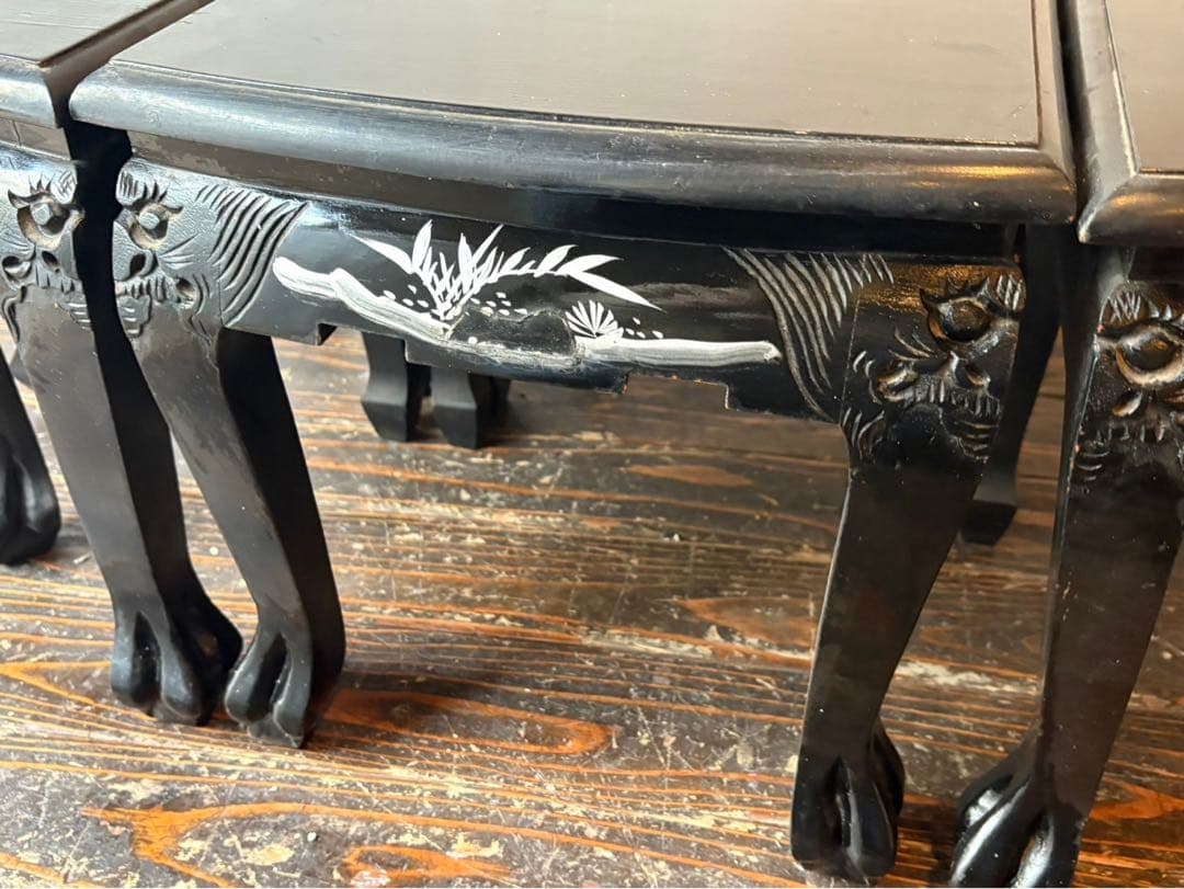 希少 レア 椅子 座卓 猫脚 テーブル インテリア 昭和レトロ 当時物