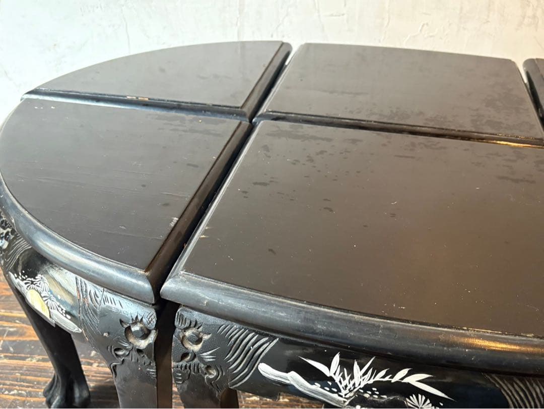 希少 レア 椅子 座卓 猫脚 テーブル インテリア 昭和レトロ 当時物