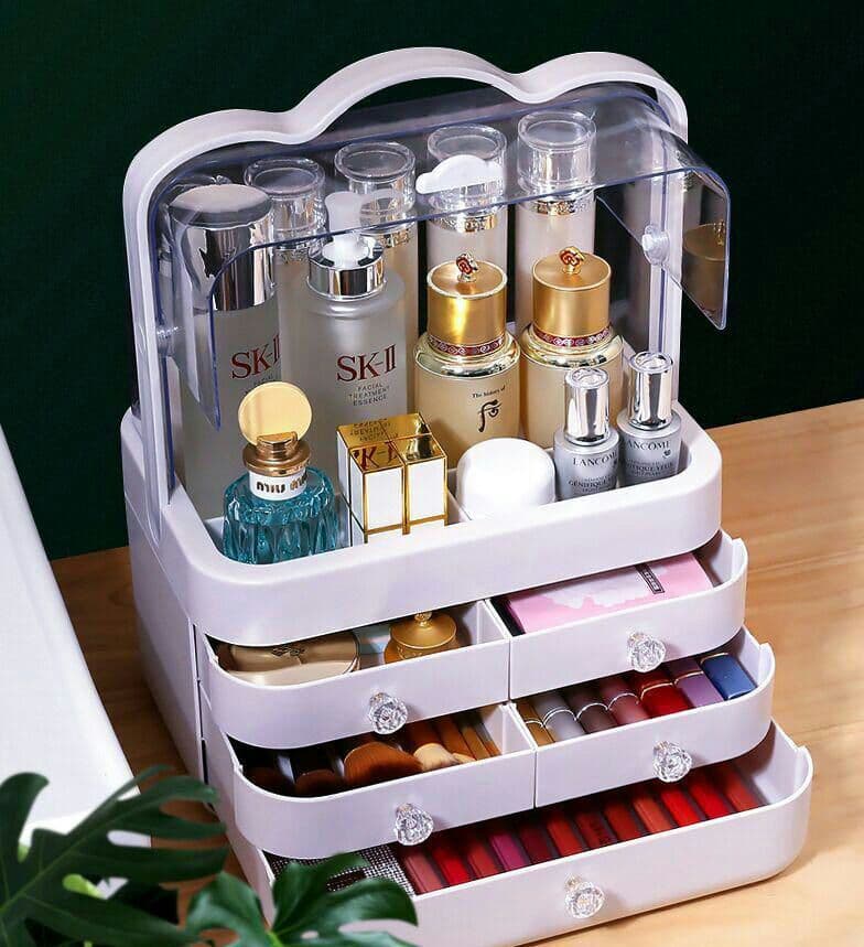 ◇新品◇  メイクボックス  大容量 化粧品収納ボックス 防水