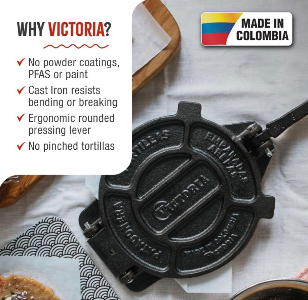 VICTORIA 8インチ トルティーヤプレス ノーマル【日本正規品】20cm