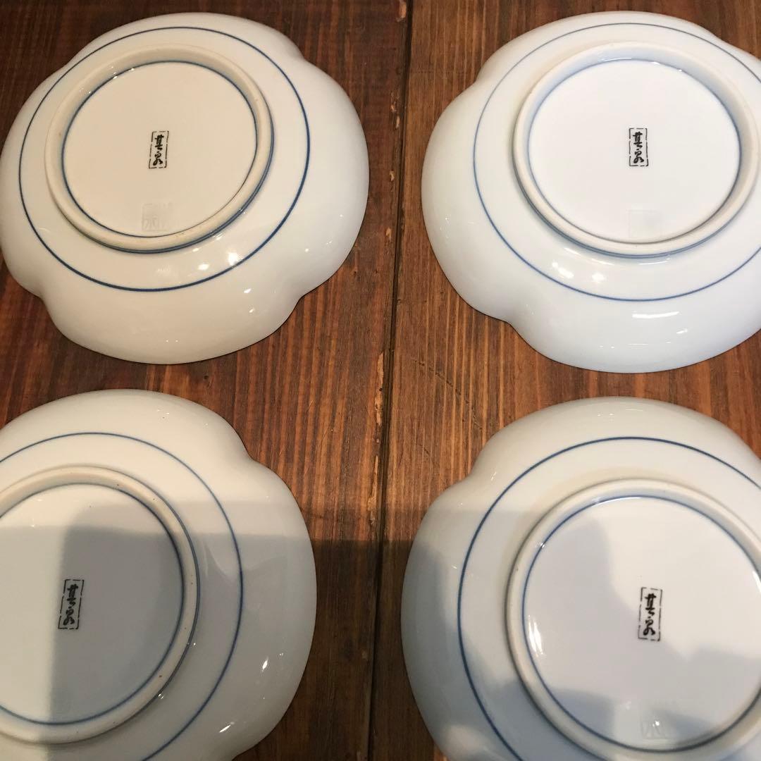 美品　有田焼　其泉窯　染錦　銘々皿　金彩古伊万里　6枚　色合いがとても華やかな