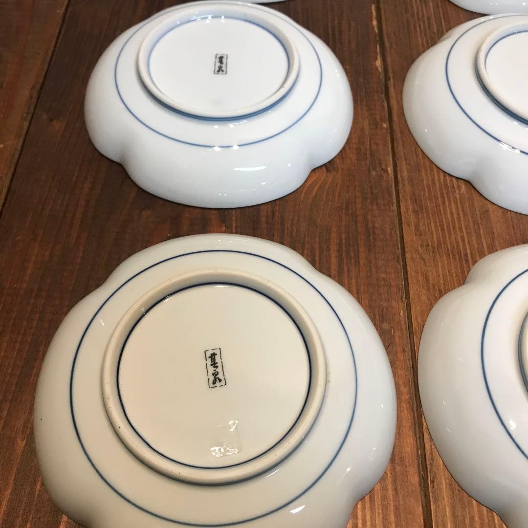 美品　有田焼　其泉窯　染錦　銘々皿　金彩古伊万里　6枚　色合いがとても華やかな