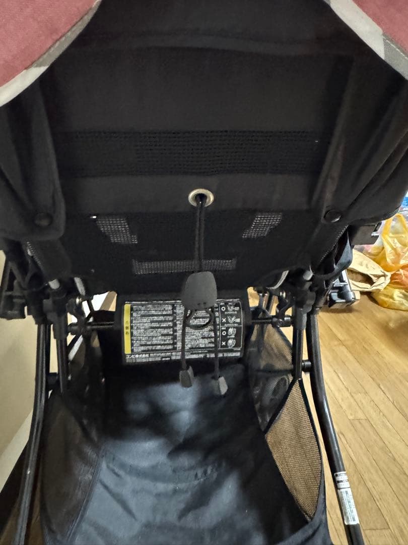 Combi ベビーカー グレー ピンク ストライプ3.18日迄値下げ