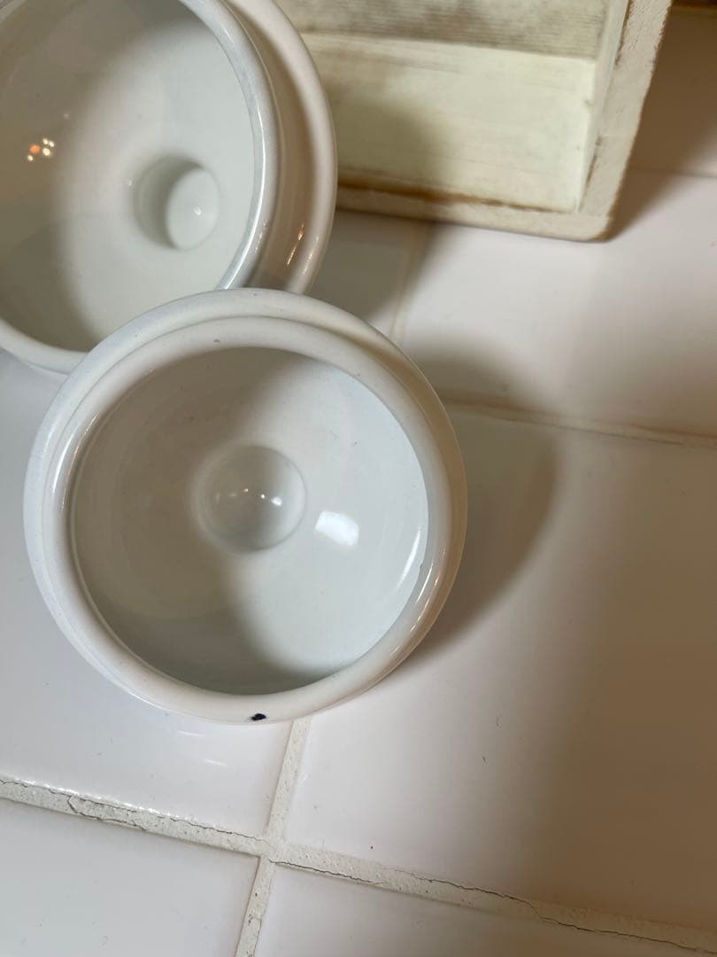 ホーロー　キャニスター　花柄　ブルー　5個セット