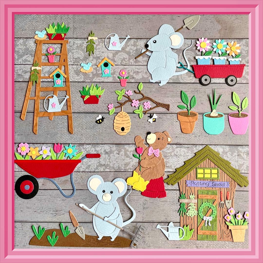 【ガーデニングB】サンプルページ（ペーパークラフト クラフトパンチ）