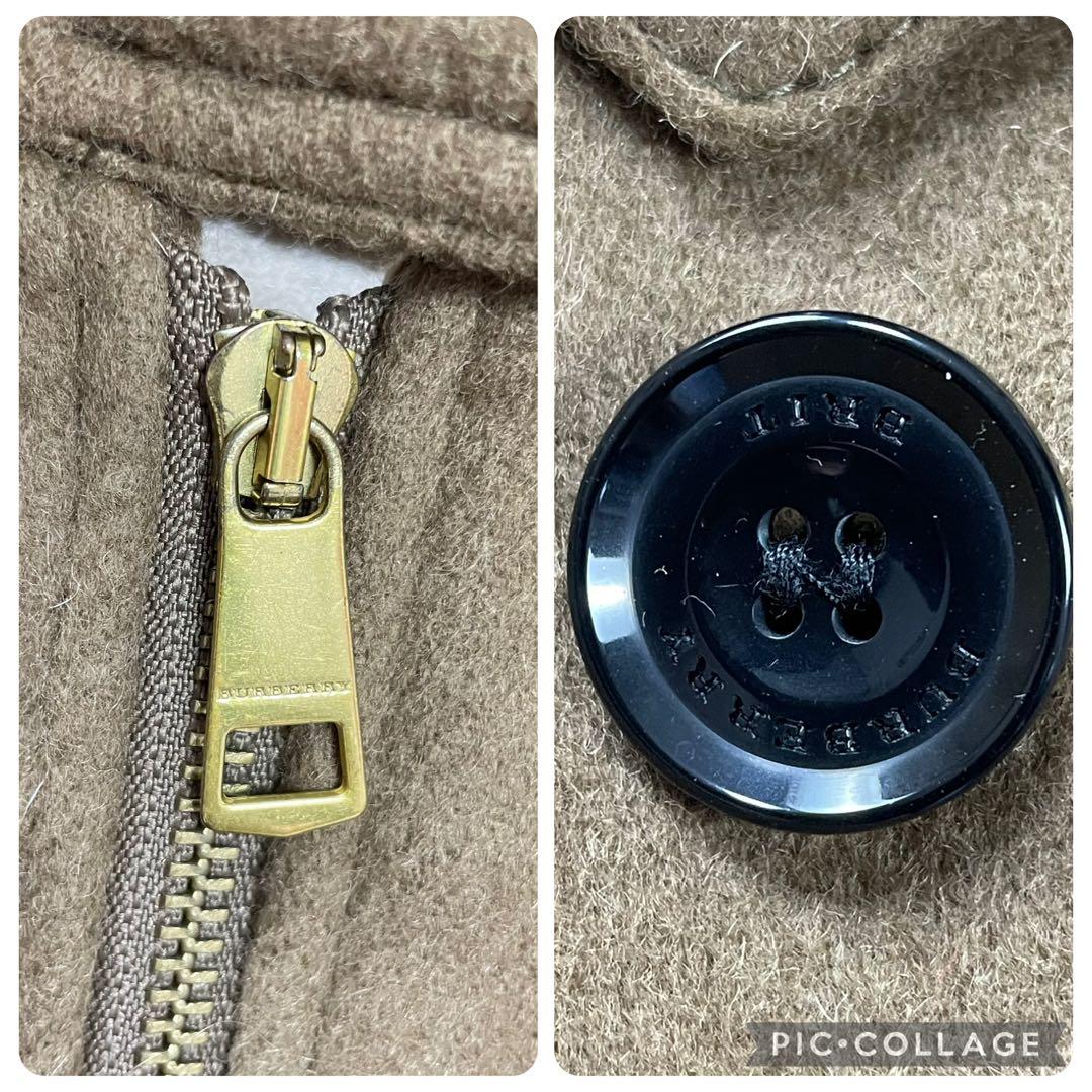 【美品】BURBERRY BRIT★ダッフルコート　メガチェック　バイカラー