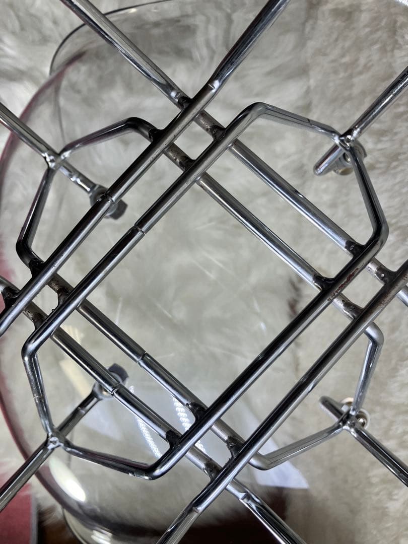 透明　アクリル製　ミッドセンチュリーデザイン　　チェア　椅子　脚クローム　モダン