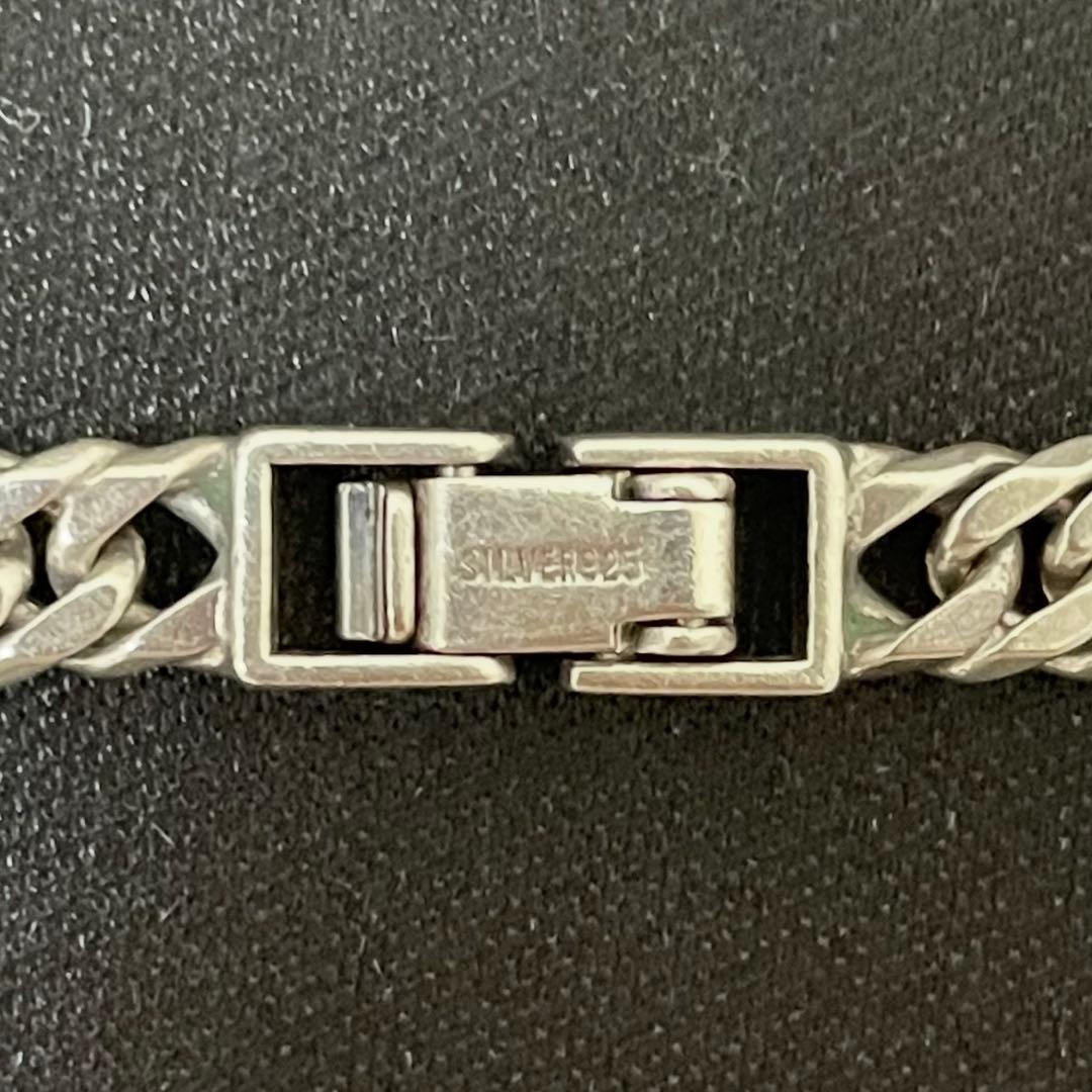 シルバー925 喜平 6面ダブルネックレス 中折式 33g