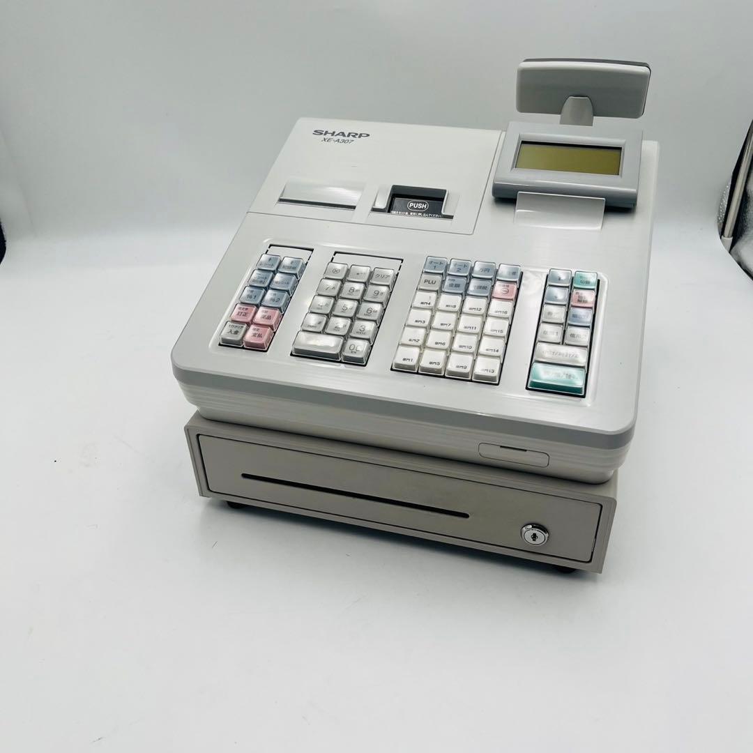 【良品】 SHARP シャープ 電子レジスタ XE-A307-W