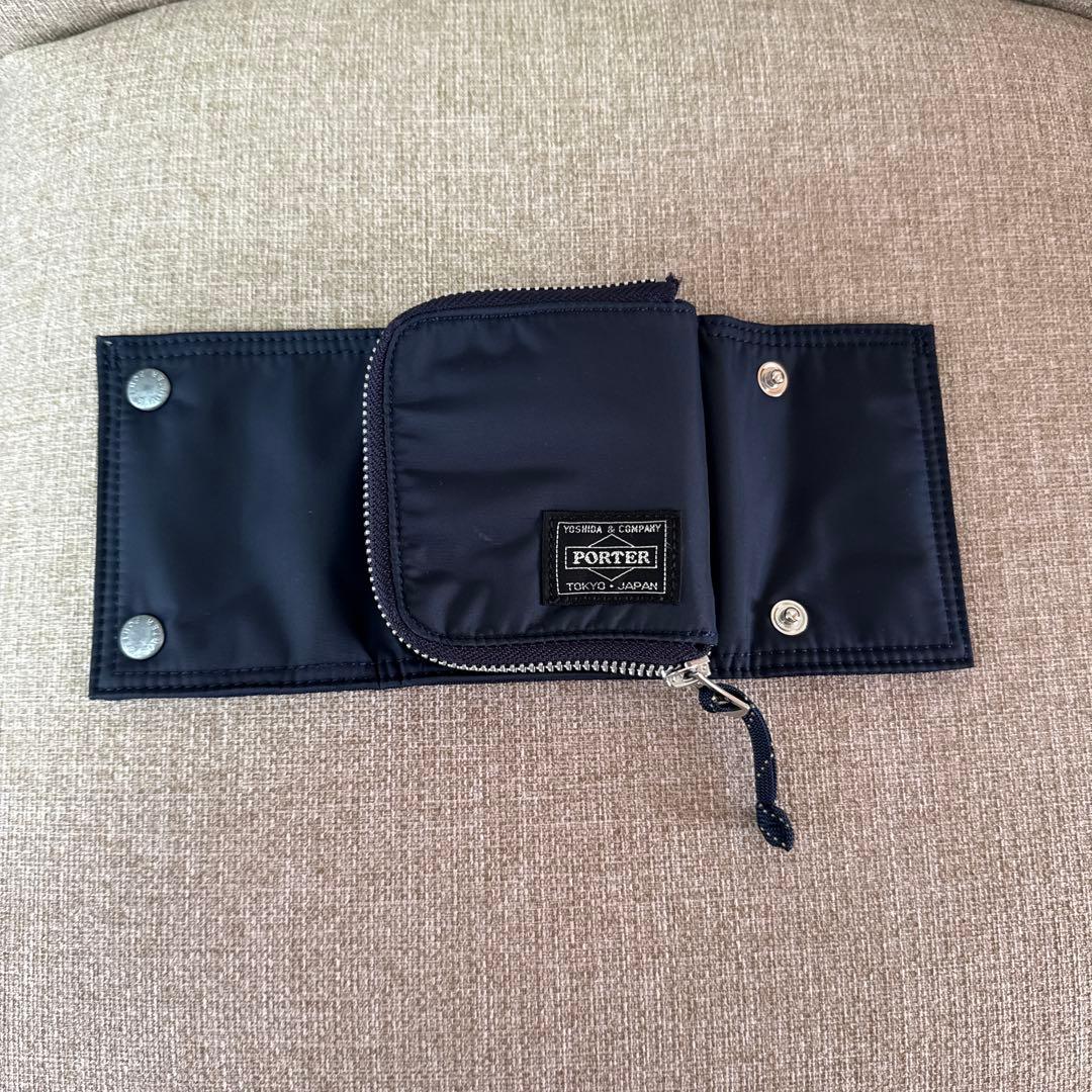 PORTER ネイビー 二つ折り財布