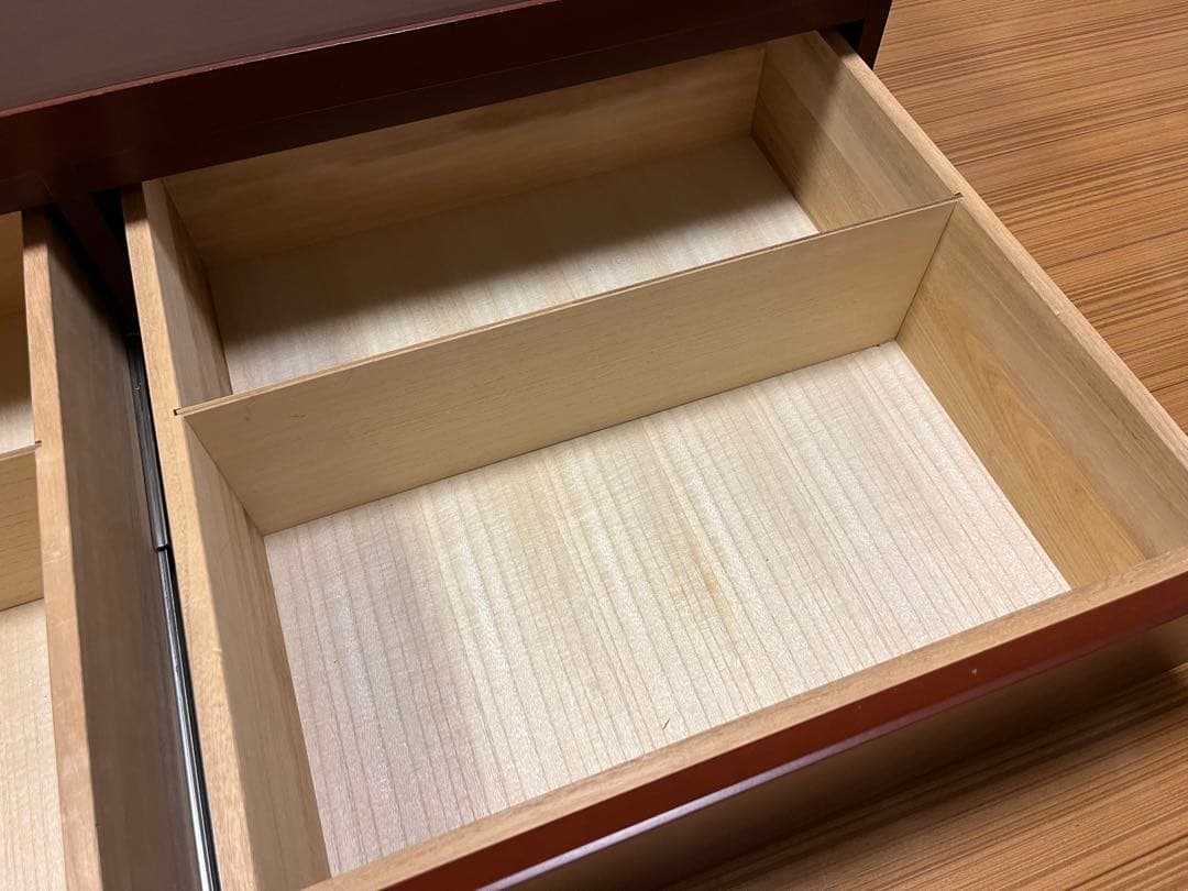 高橋工芸　ダークブラウン　アメリカンチェリー製　センターテーブル　ローテーブル