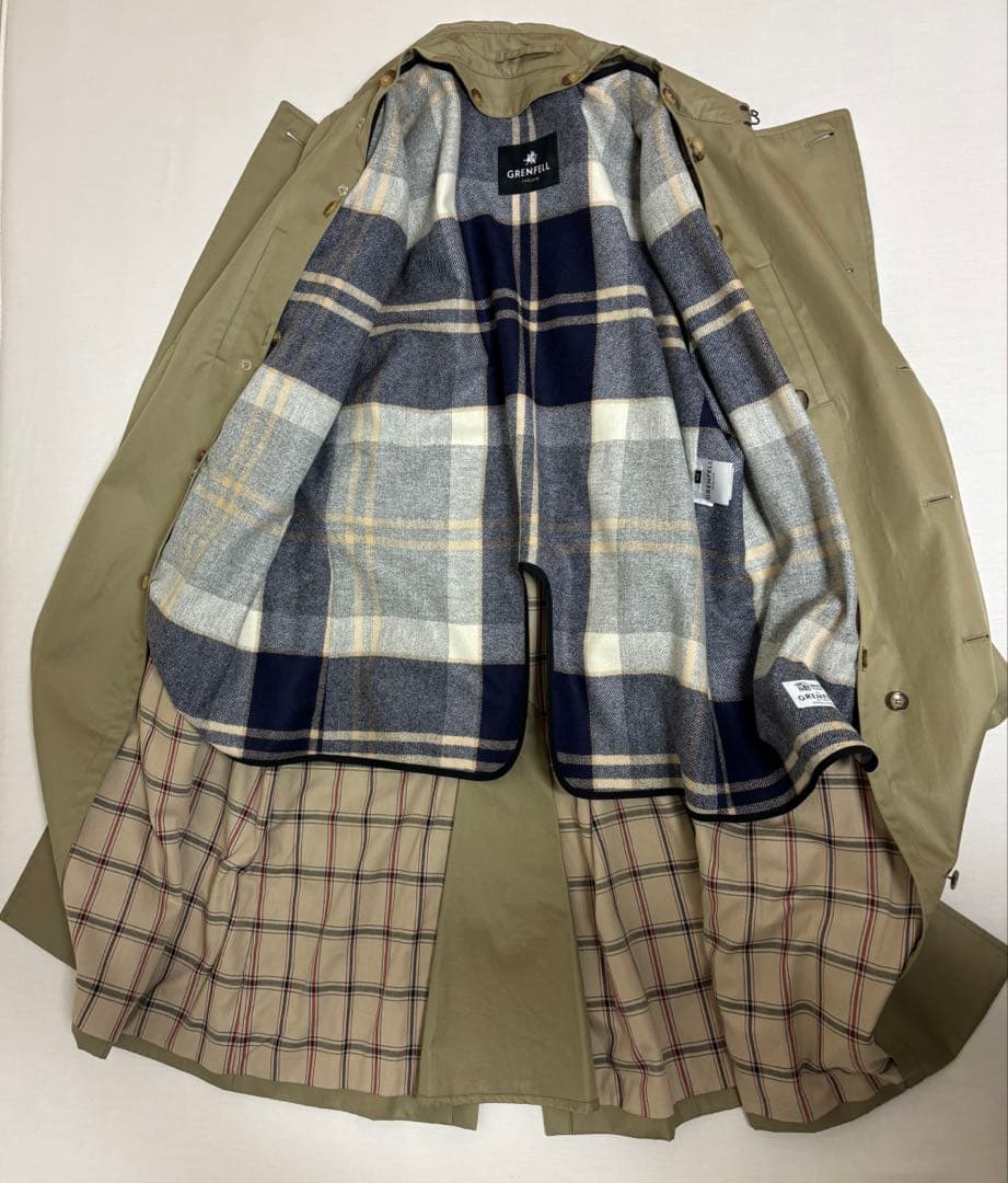 GRENFELL ベージュ トレンチコート　40
