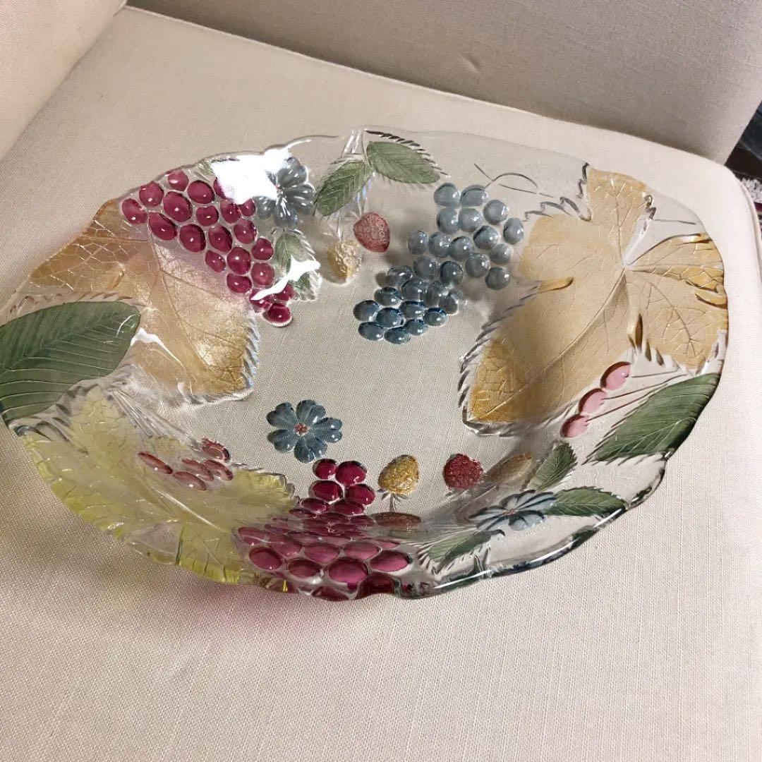 フランス ガラス皿 大皿