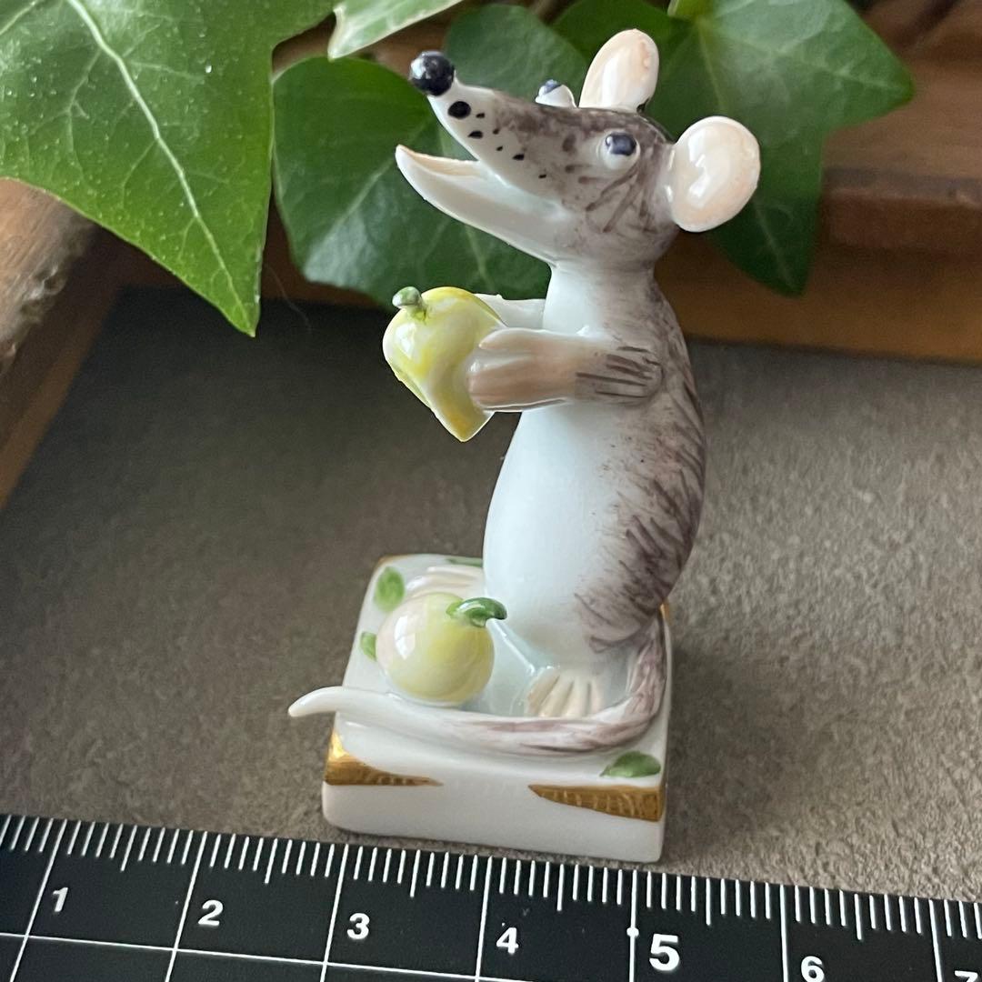 Meissen マイセン ミニ干支 ネズミ&梨