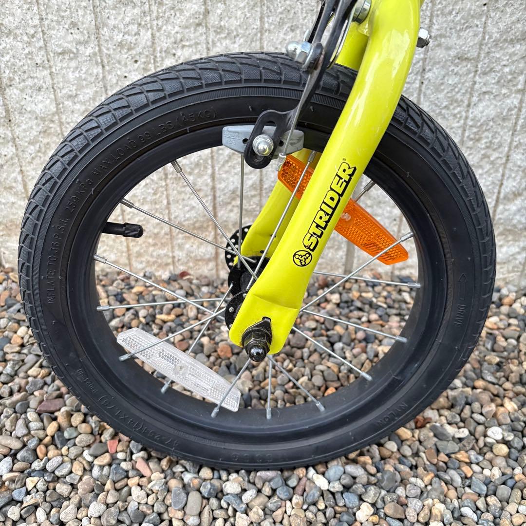 【美品✨希少カラー✨】STRIDER 14X ライムイエロー　説明書・部品付