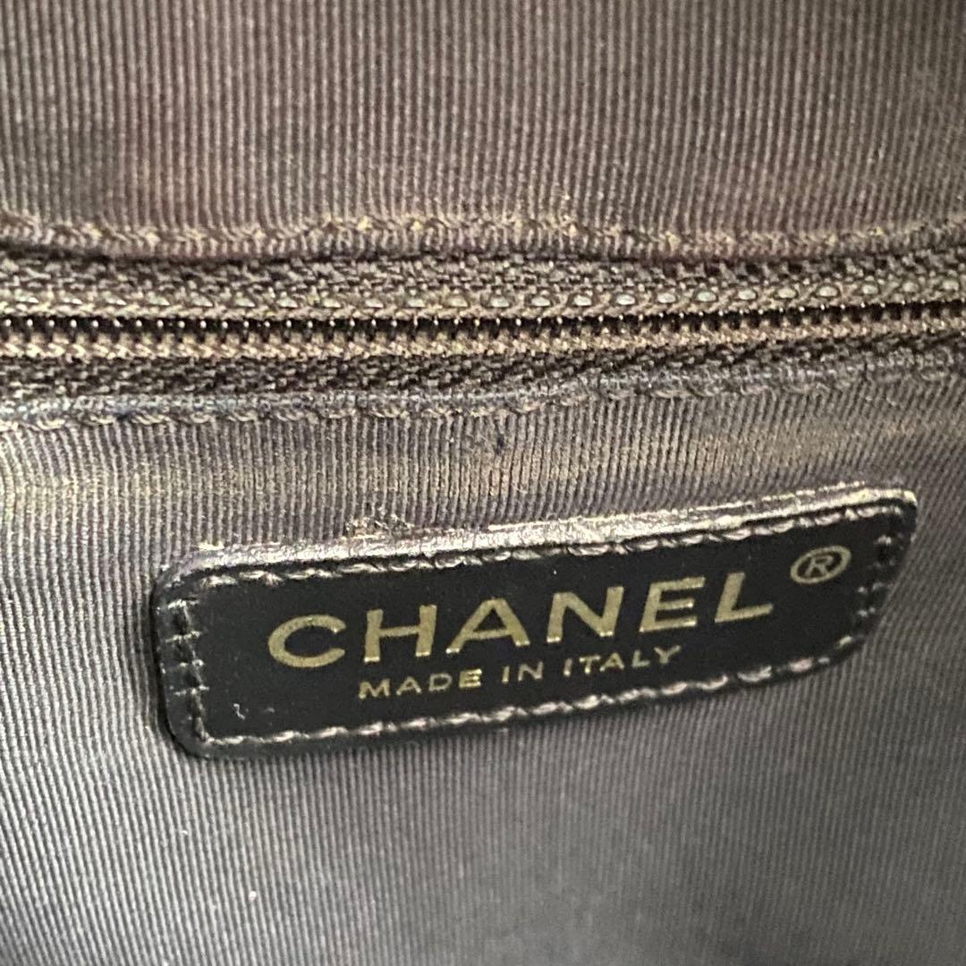 【希少!!】 シャネル キャビアスキン チェーントート GST ブラック バッグ