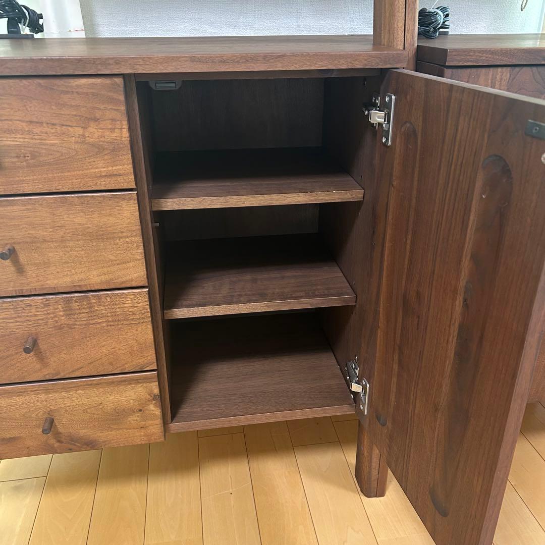 天然木 マルヨシ民芸家具 DEEP 片開きシェルフキャビネット 壁面収納①