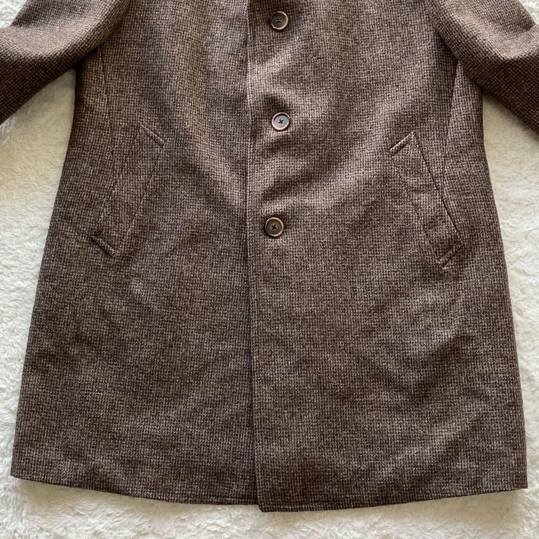 極上の逸品 ヴィンテージ フランス製 ウール ツイード チェスターコート 56