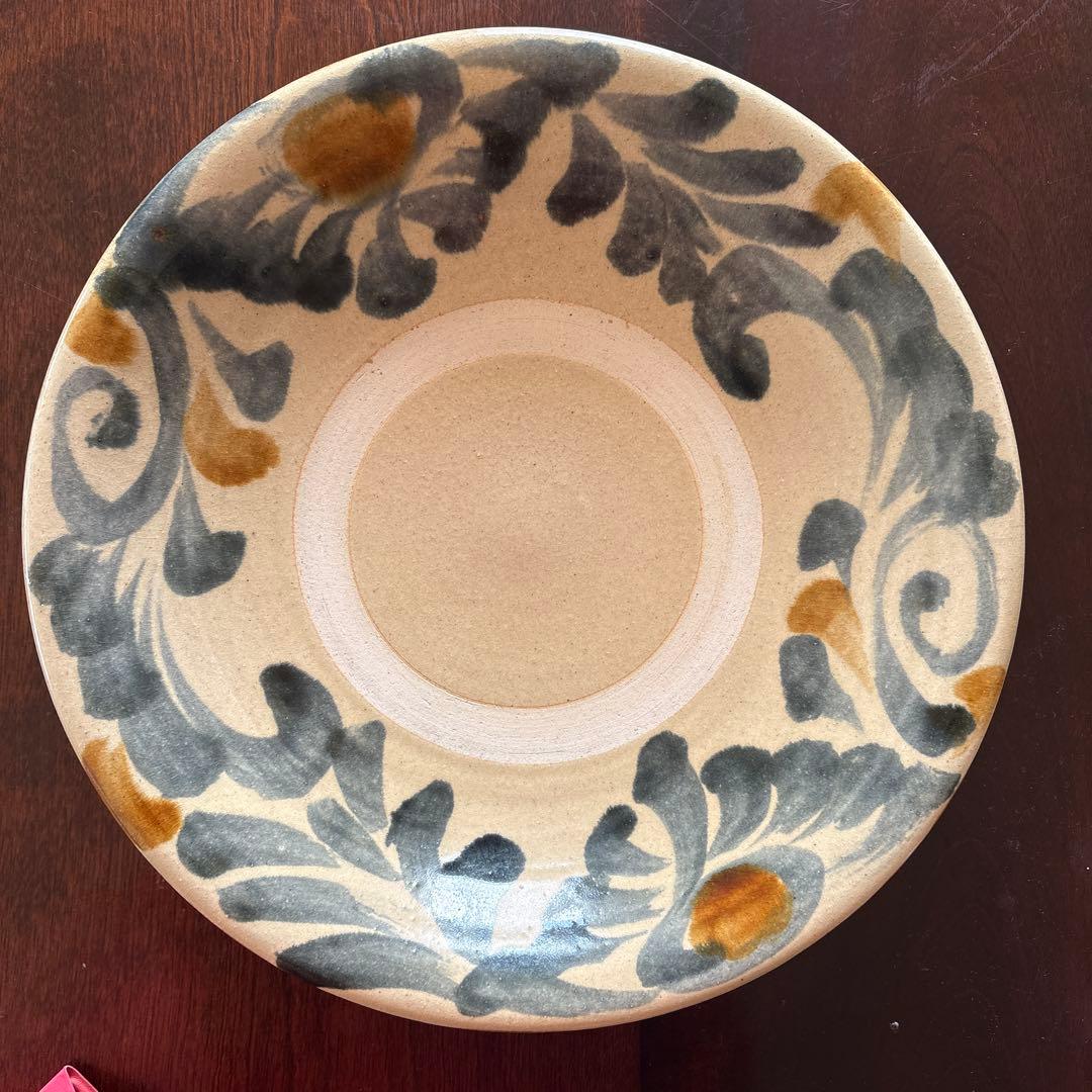 松田米司 尺皿 やちむん 北窯 民藝