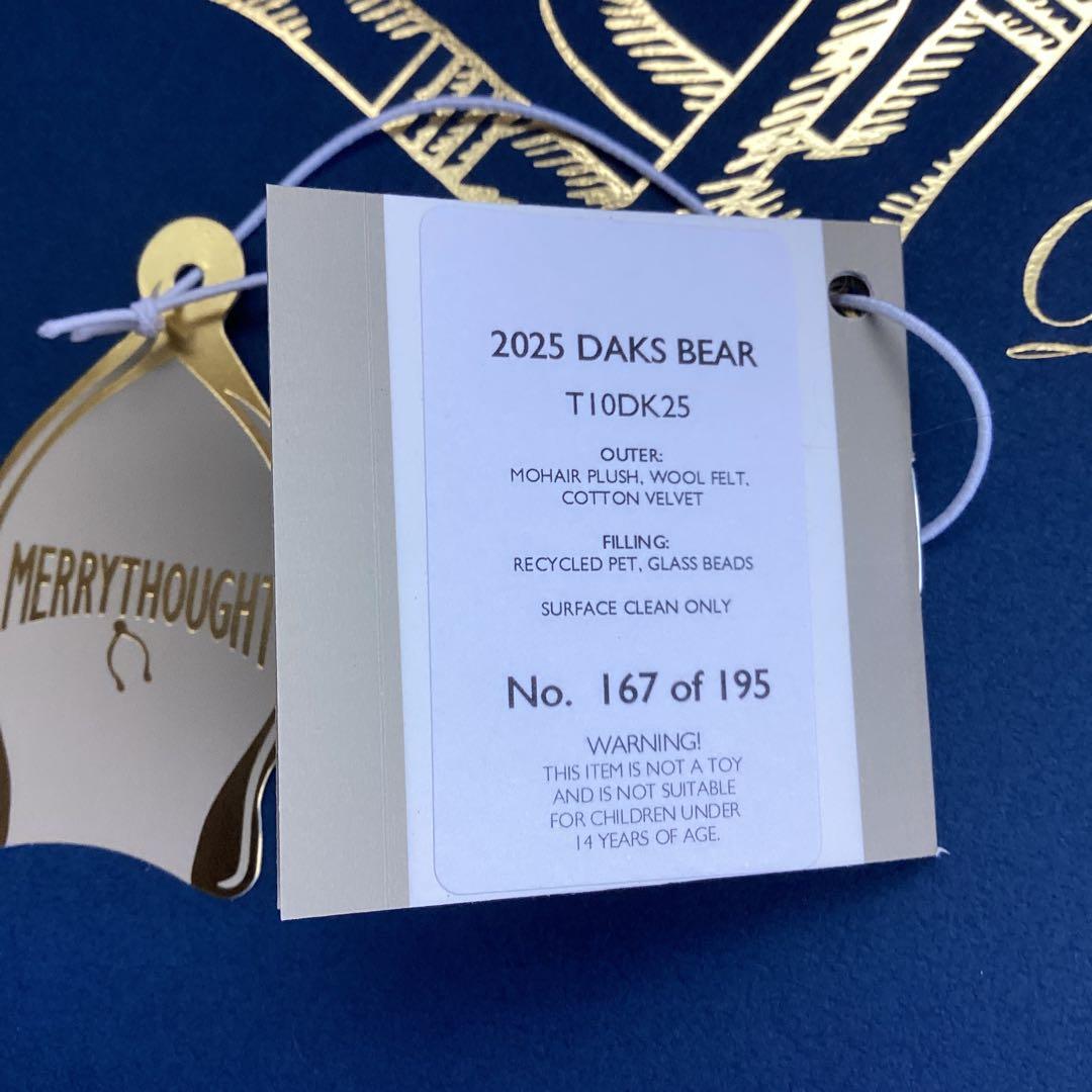 【MERRY THOUGHT DAKS BEAR 2025秋冬】