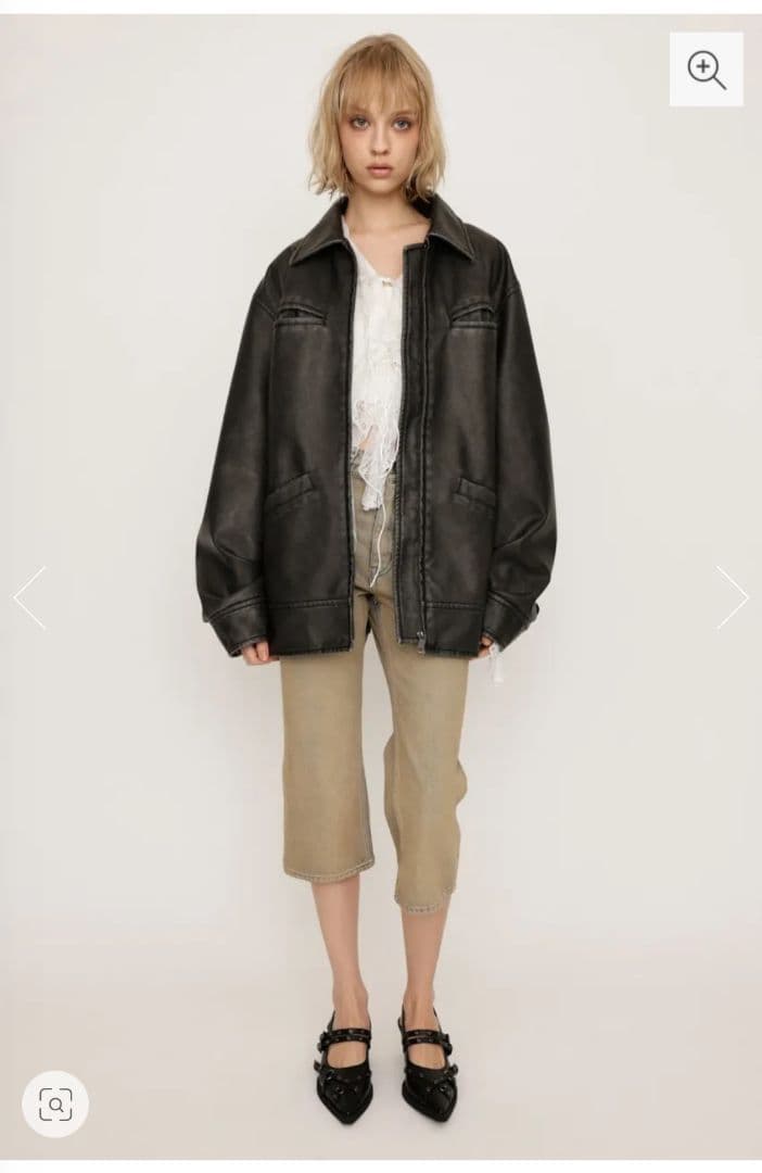 SLY♥VINTAGE BOXY F／LEATHER ジャケット