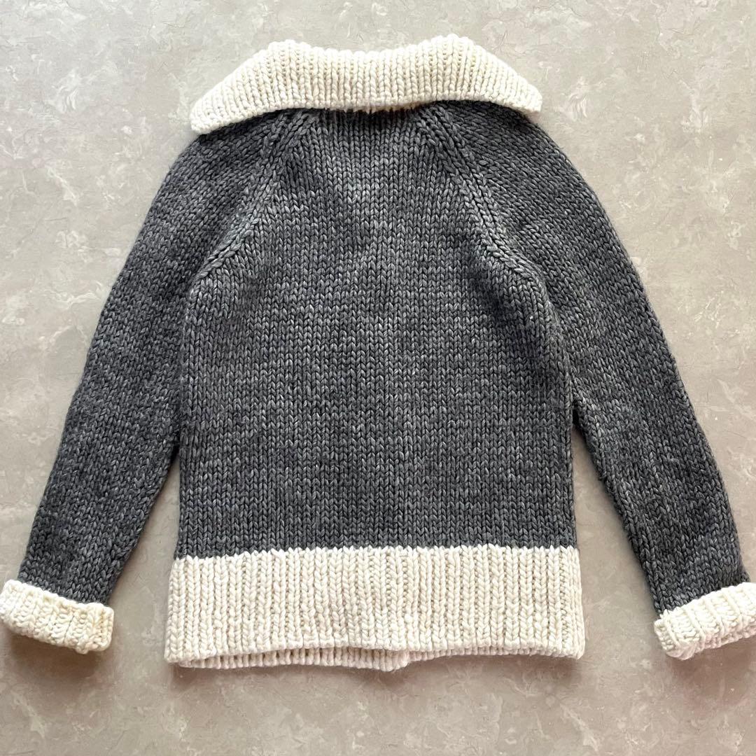 レア美品☆ミナ ペルホネン／ヴィンテージ ニットカーディガン アルパカ混 ウール