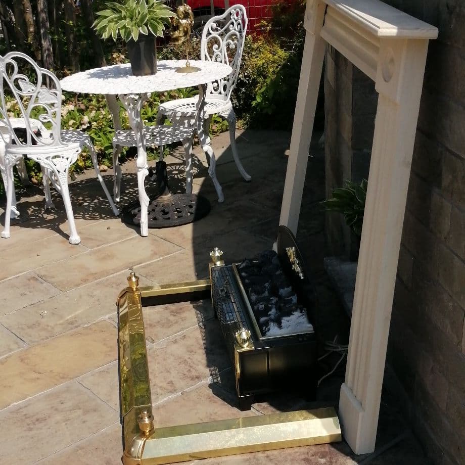 暖炉　3点セット　ヨーロッパ風