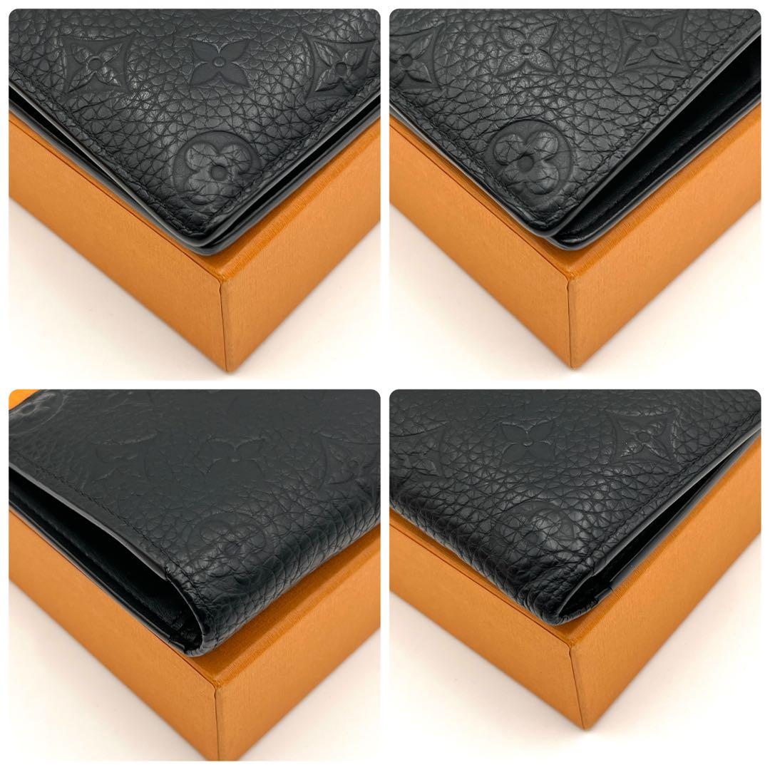 【美品】ルイヴィトン トリヨン ポルトフォイユ ブラザNM 長財布 ブラック