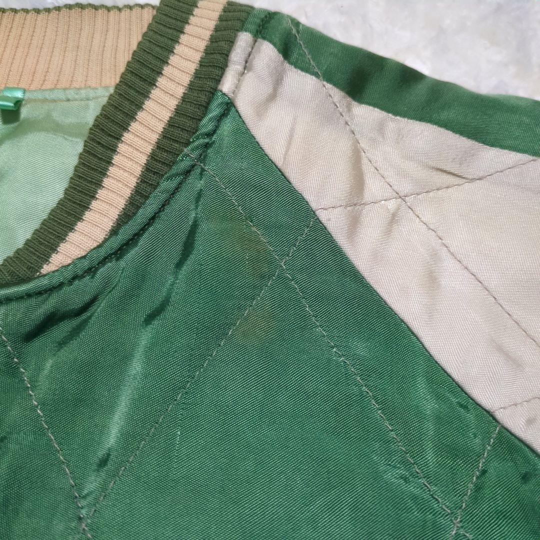 聖林公司◆バタフライ刺繍 サテン リバーシブル スカジャン 日本製 2