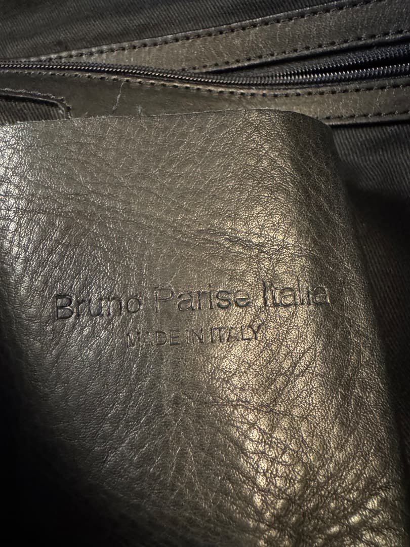 【美品】Bruno Parise Italia ブラックトートバッグ