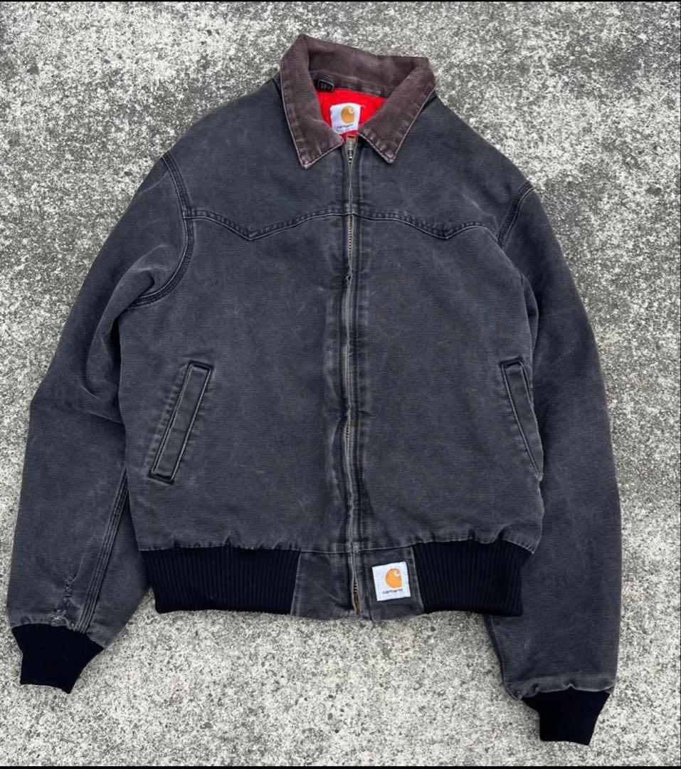 【雰囲気抜群】carhartt サンタフェジャケット ブラック90s