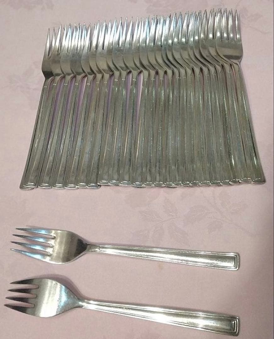 NORITAKE ステンレススチール テーブルフォーク 25本セット