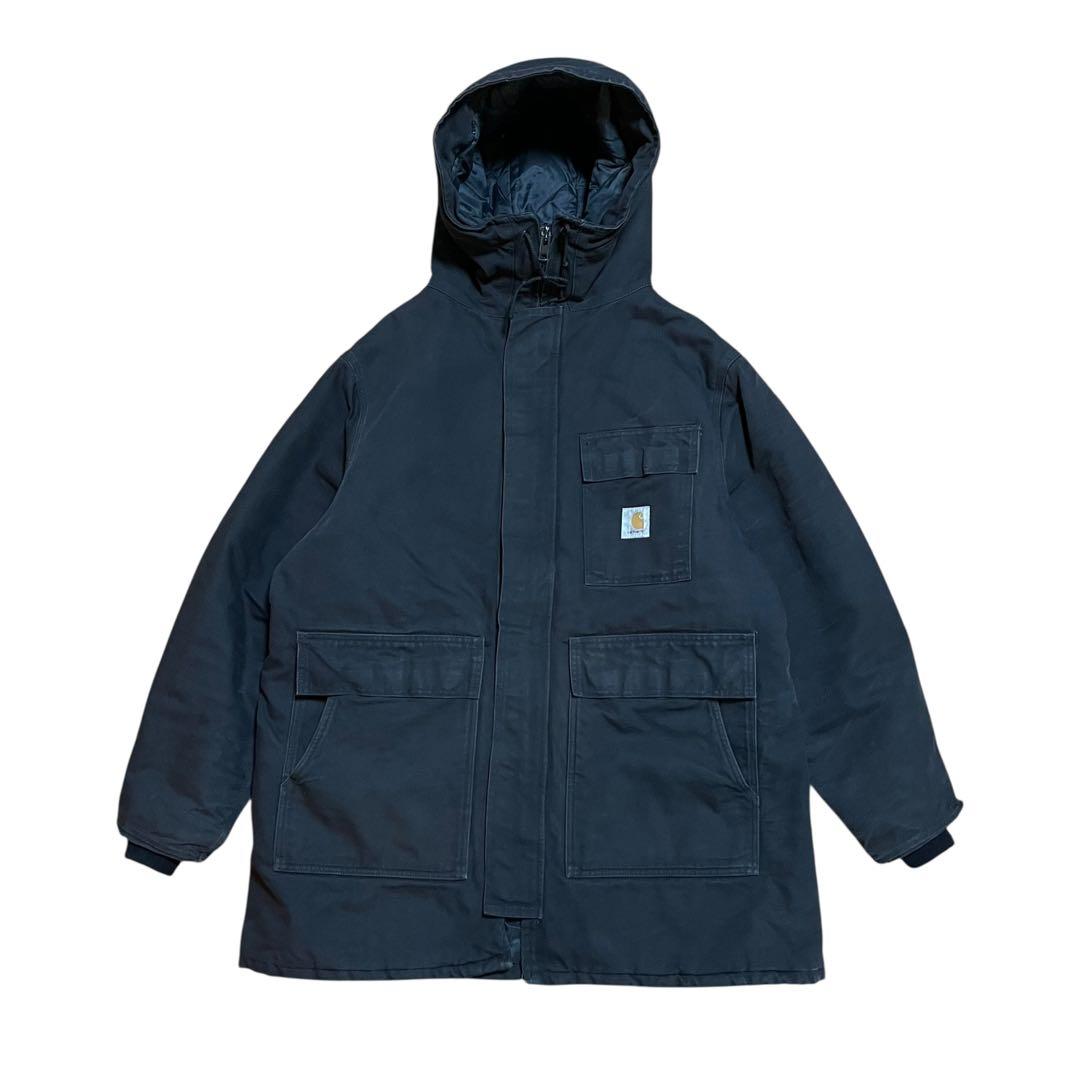 90s Carhartt シベリアンパーカー USA製 ブラック