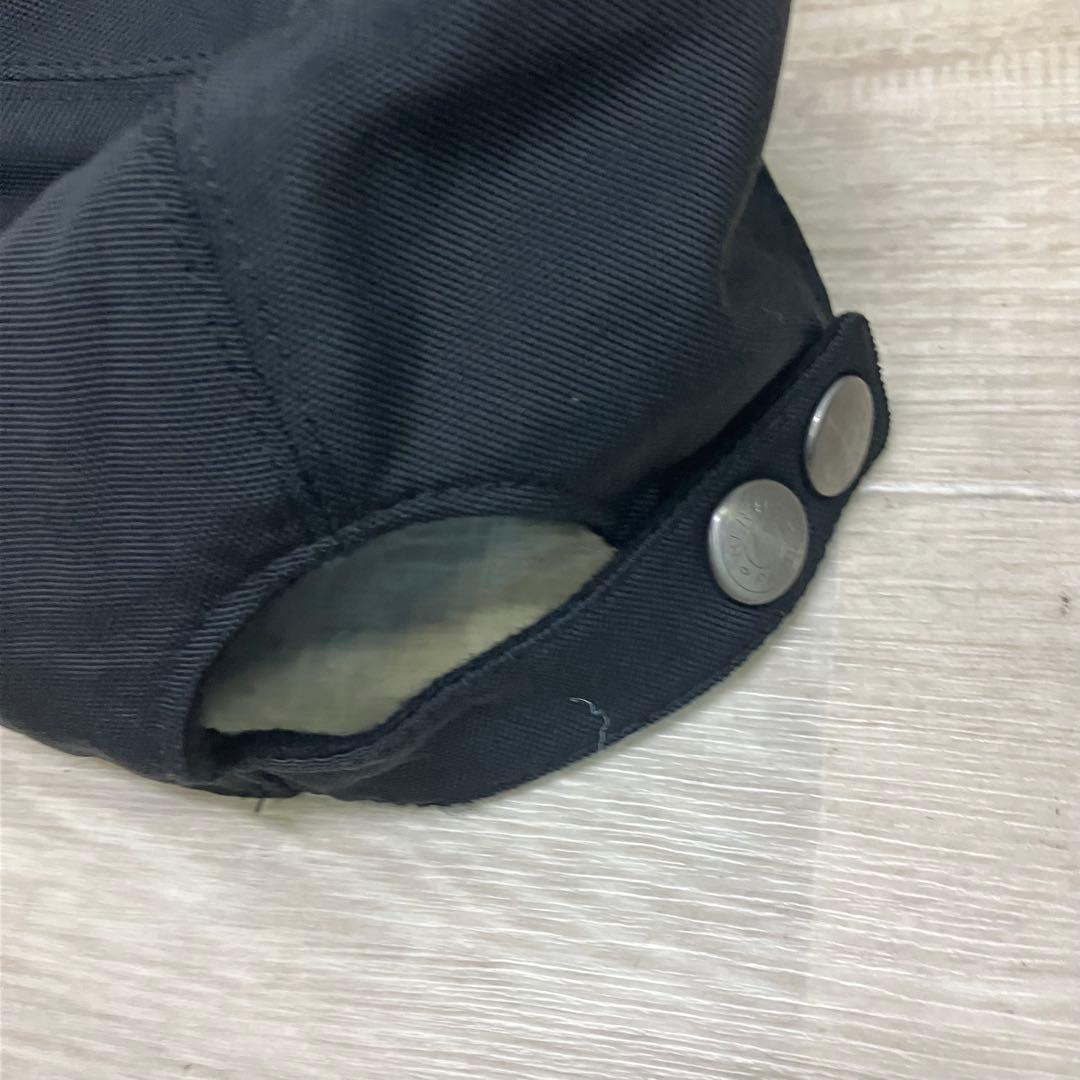 エルメス Hermesブラック キャップ Ｈ刺繍ロゴ56 男女兼用