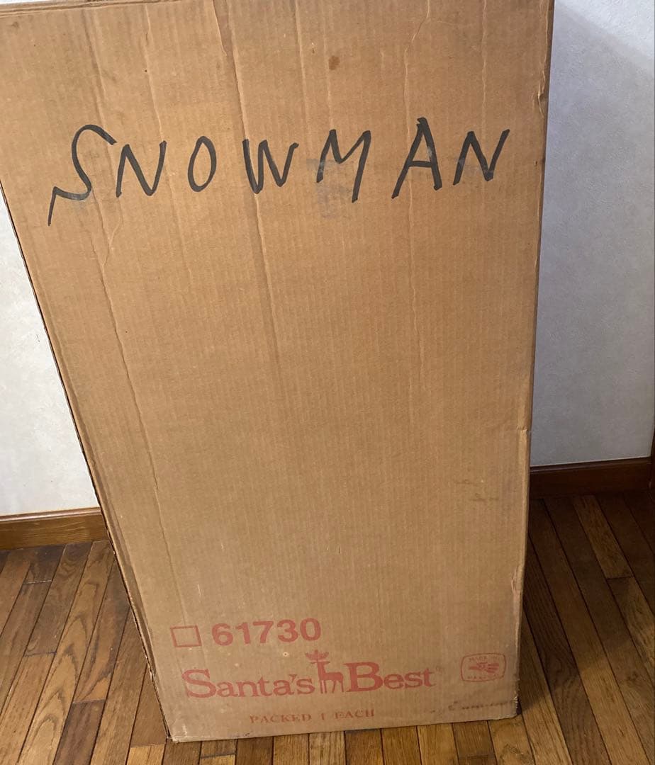 【クリスマス】　スノーマン　イルミネーション　ライト大型110cm