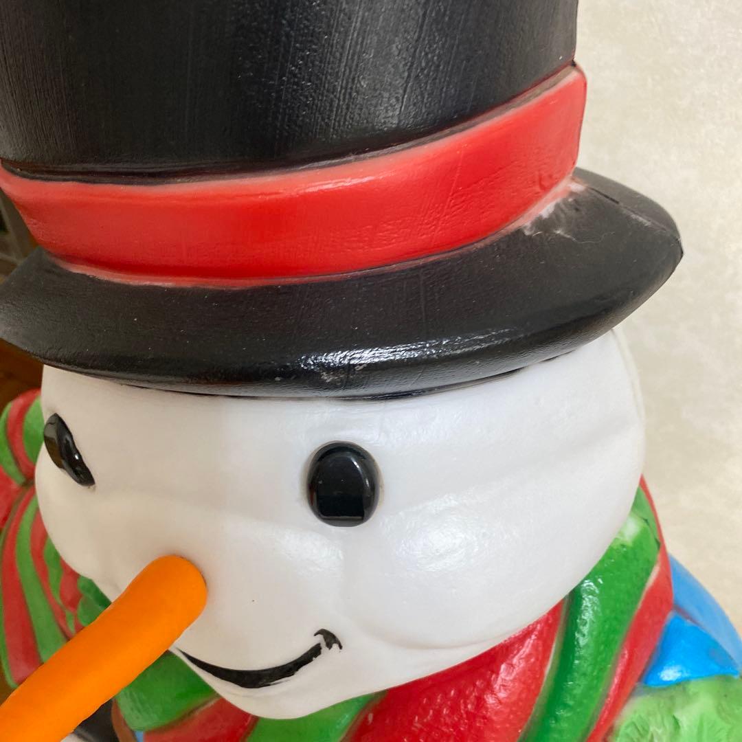 【クリスマス】　スノーマン　イルミネーション　ライト大型110cm