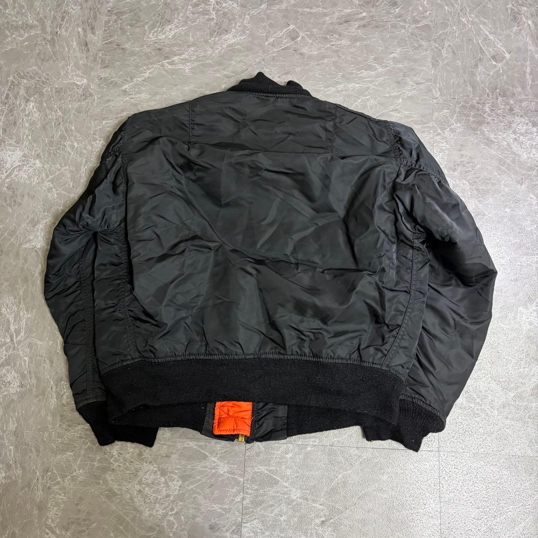 ALPHA VINTAGE MA-1 USA製　ブラック　フライトジャケット