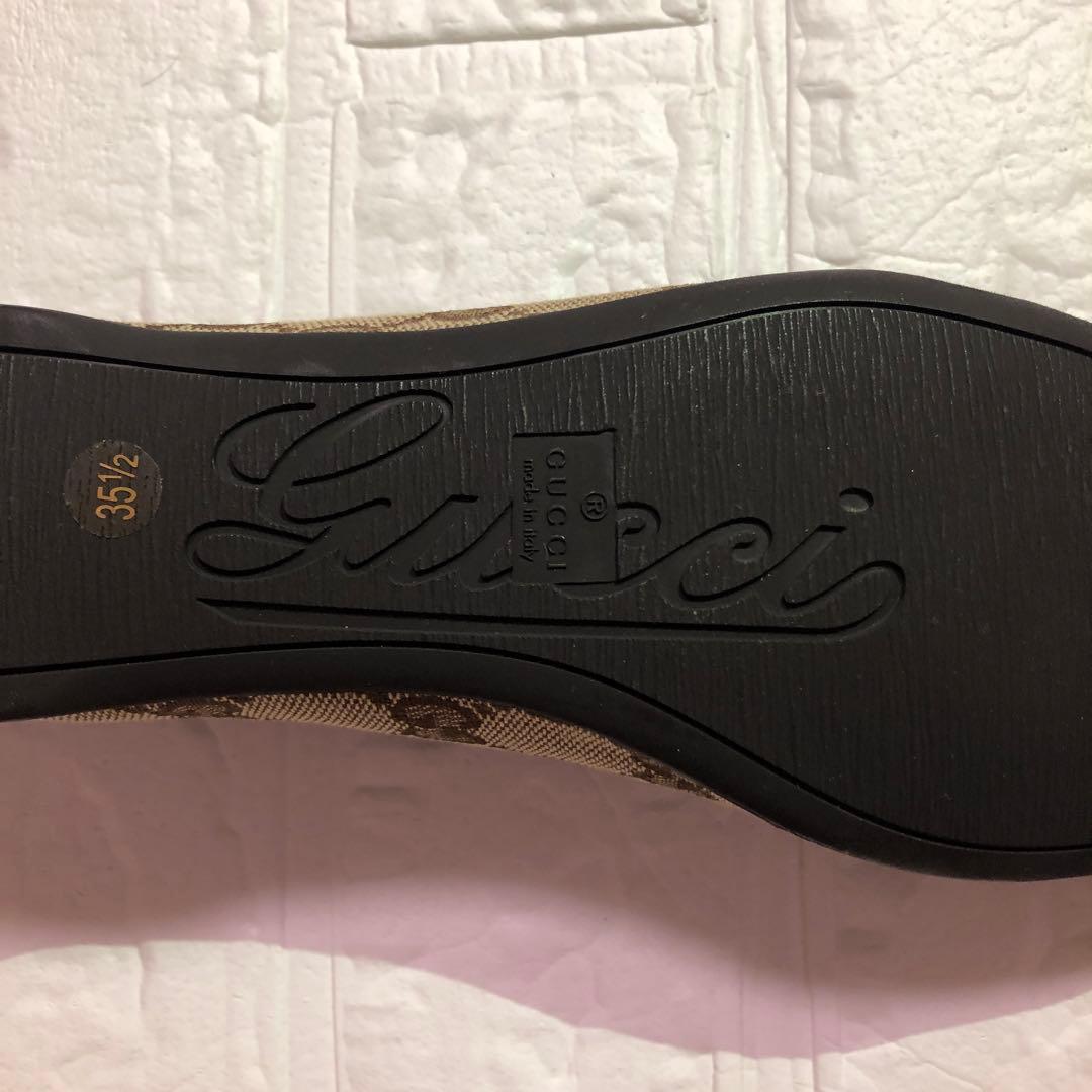 専用です♪ 新品★グッチGGキャンバス　フラットシューズ　35.5cm 箱付き