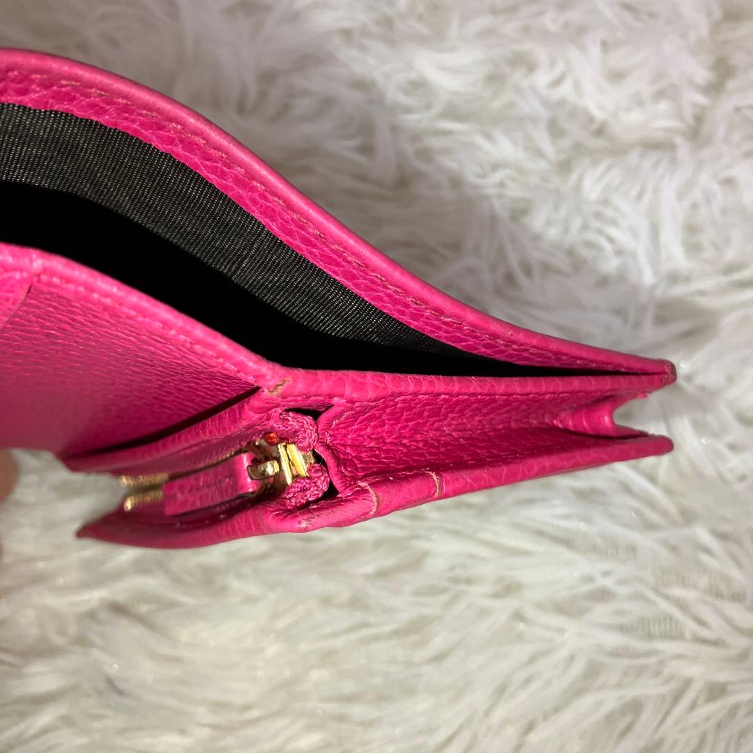 極美品✨ GUCCI 三つ折財布 コンパクトウォレット GGマーモント レザー