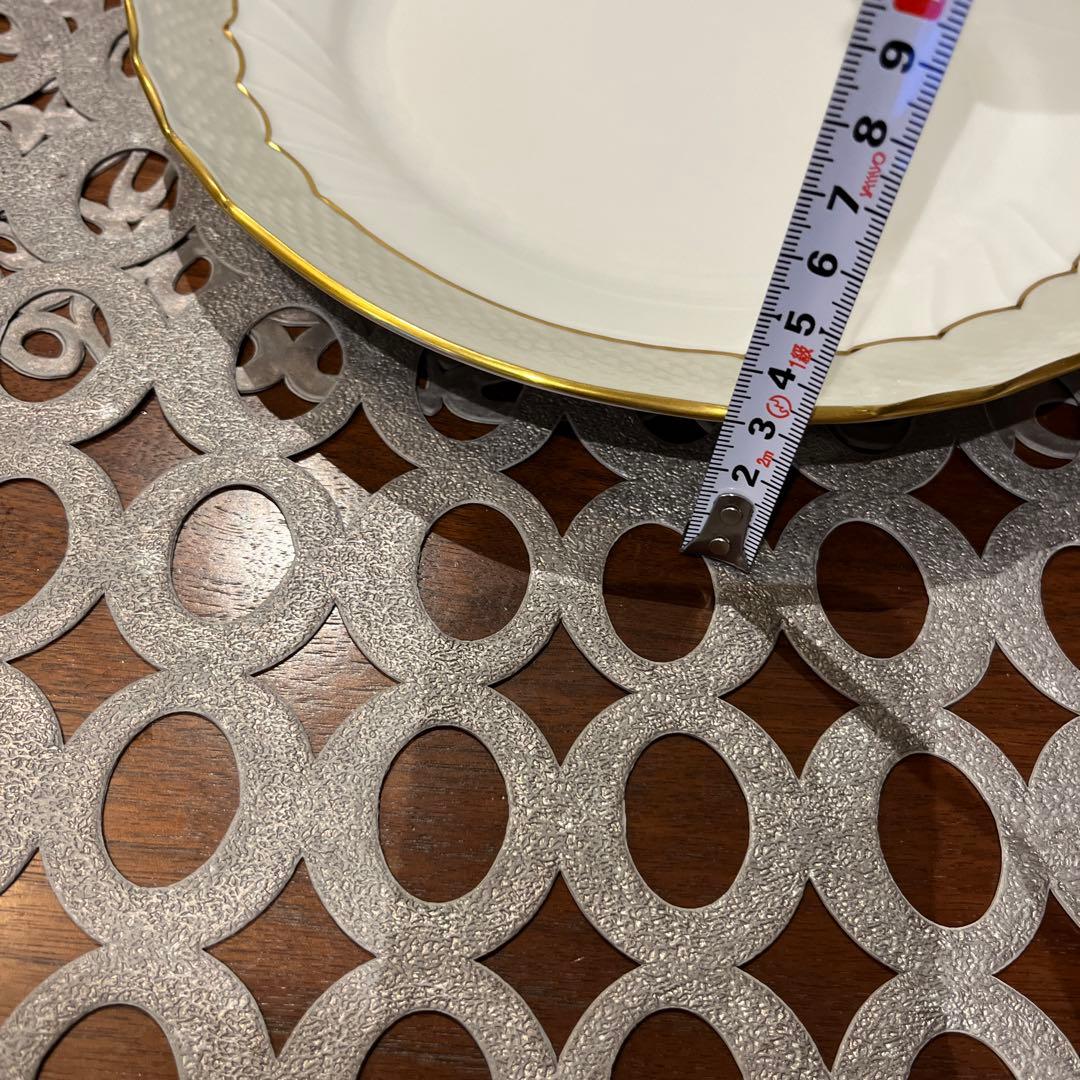 リチャードジノリ　ベッキオグレース　24.5 洋皿　6枚　未使用