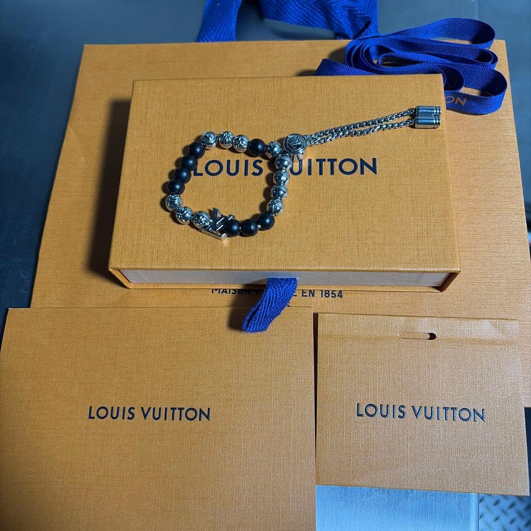 【国内正規店で購入】LOUIS VUITTON モノグラム ビーズ ブレスレット